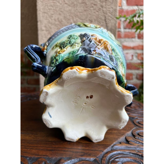 パリッシーWARE SIGNED LEZARDS マジョリカ 陶器 CERAMIC FRENCH