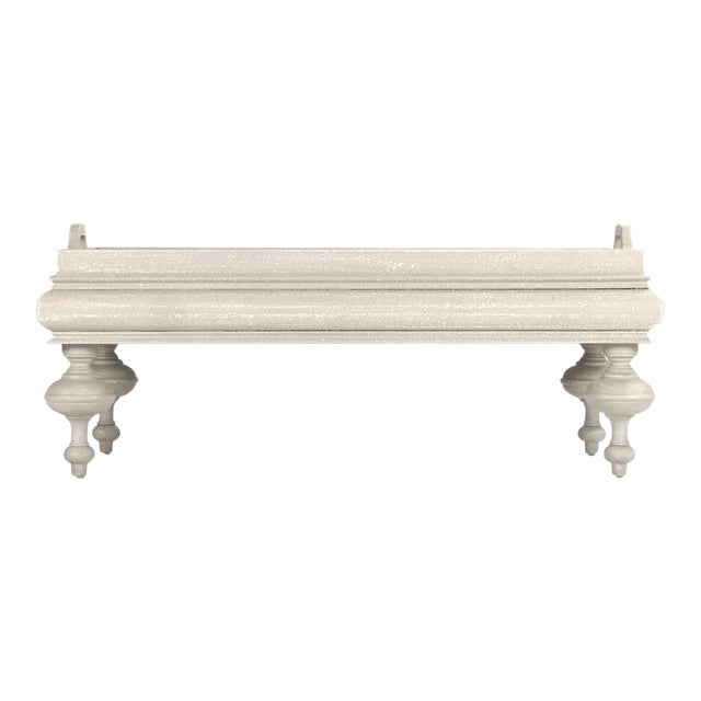 Court Coffee Table in Ivory For Sale