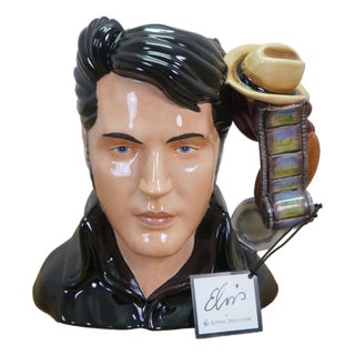 Late 20th Century Royal Doulton Elvis Presley the King Stand Up Ep5 Toby Character Jug For Sale