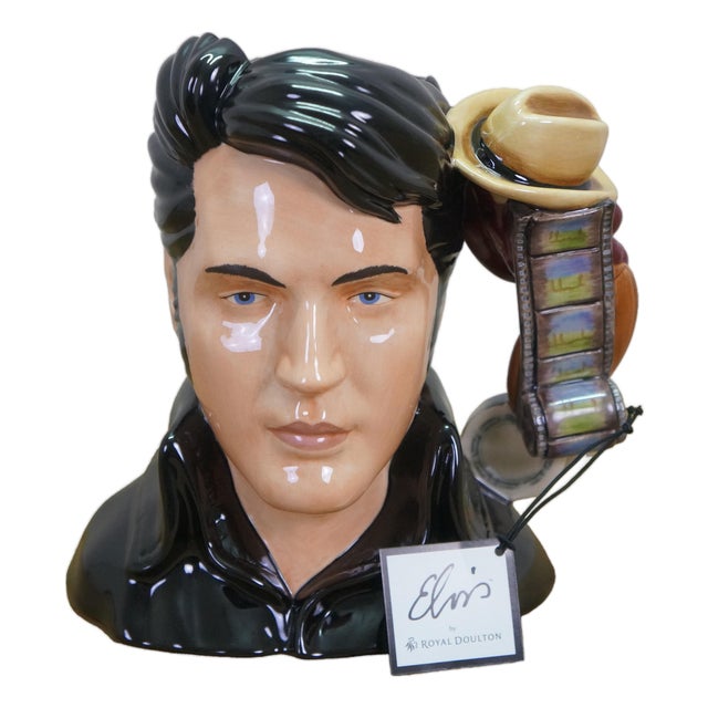 Late 20th Century Royal Doulton Elvis Presley the King Stand Up Ep5 Toby Character Jug For Sale