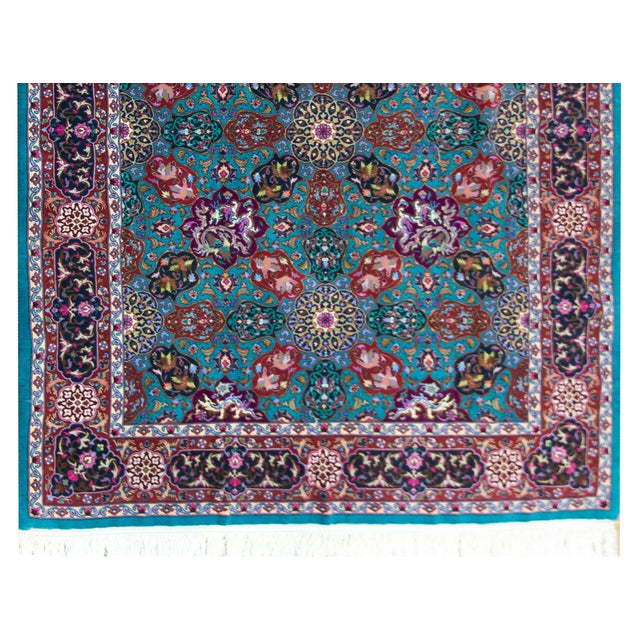 Vintage Persian Tabriz Rug For Sale - Image 13 of 16