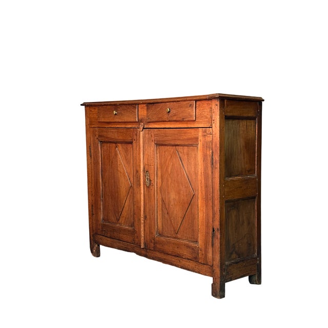 Rustic Antique Walnut Sideboard, 1800 For Sale - Image 3 of 4