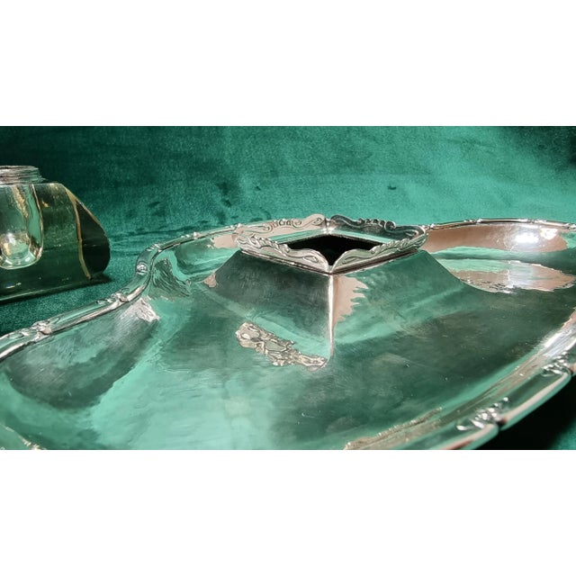 Antique Danish 830 Silver Writing Implement Set by Christian F. Heise for HCF, Set of 2 For Sale - Image 13 of 18