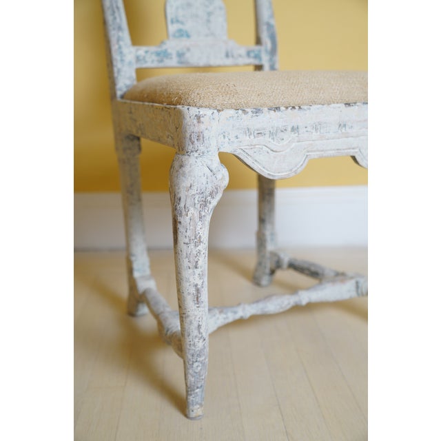 18th Century Swedish Rococo Side Chairs - Set of 2 For Sale - Image 10 of 14