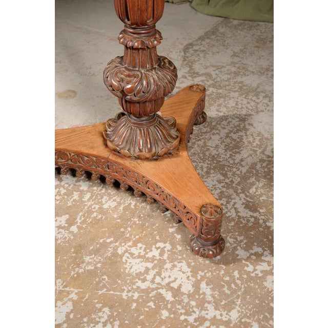 Anglo-Indian Rosewood Tilt Top Centre Table, 1860s For Sale - Image 5 of 9