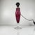 Pink marbled glass lamp base by René Courson (1980/90) René Courson (1940–2012), pink marbled glass lamp base, clear glass...