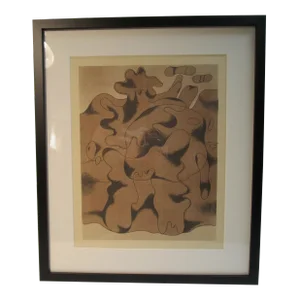Willi Baumeister Lithograph - "Waldmensch (Tertiär Gestalt)" Signed