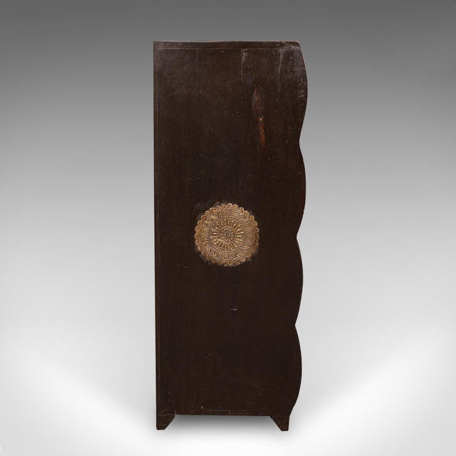 1950s Vintage Barber's Chest of Drawers, Turkish Pine Bombe Front Cabinet, Mid Century For Sale - Image 5 of 12