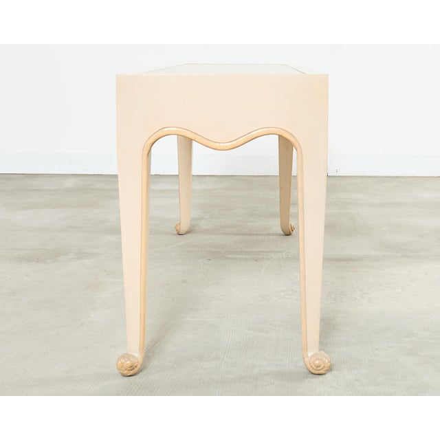 Sally Sirkin J. Robert Scott Travertine Snail Console Table For Sale In Sacramento - Image 6 of 18