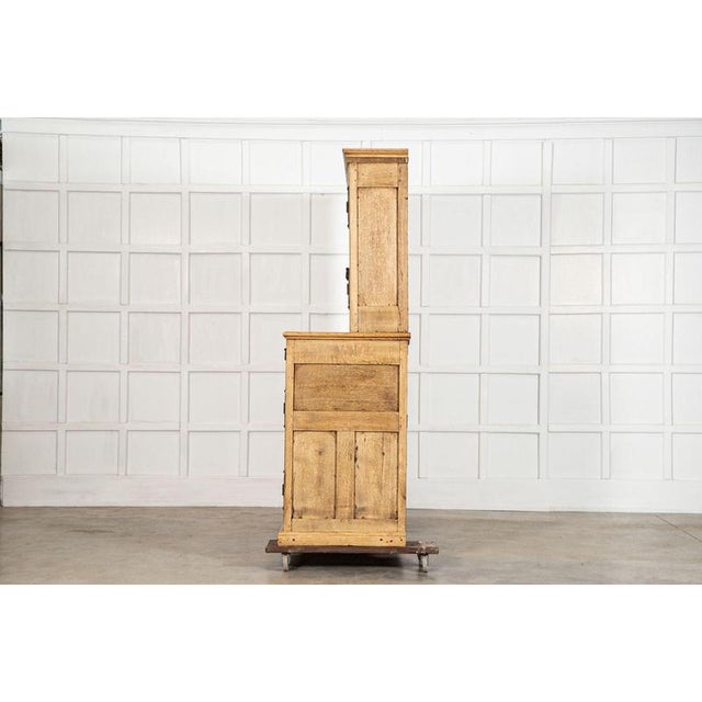 Wood Large 19th Century English Bleached Oak Dresser For Sale - Image 7 of 18