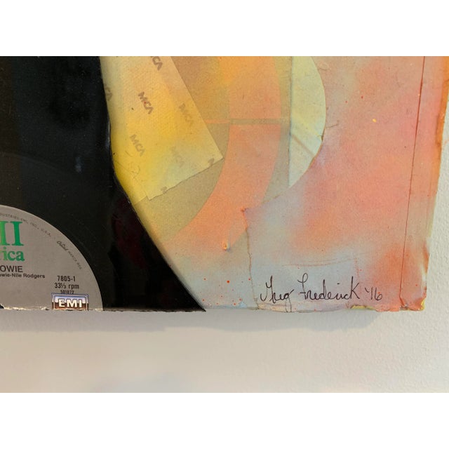 Contemporary David Bowie Portrait Record Collage For Sale - Image 3 of 8