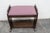 This charming Vanity Stool Ottoman is made of wood, solid wood, walnut, veneer, and upholstery. This lovely Stool has Art...