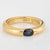 C1992 Cartier Ellipse Sapphire Band Sz 6.25 Ring Eu 53 18k Gold Signed Jewelry For Sale In Los Angeles - Image 6 of 6