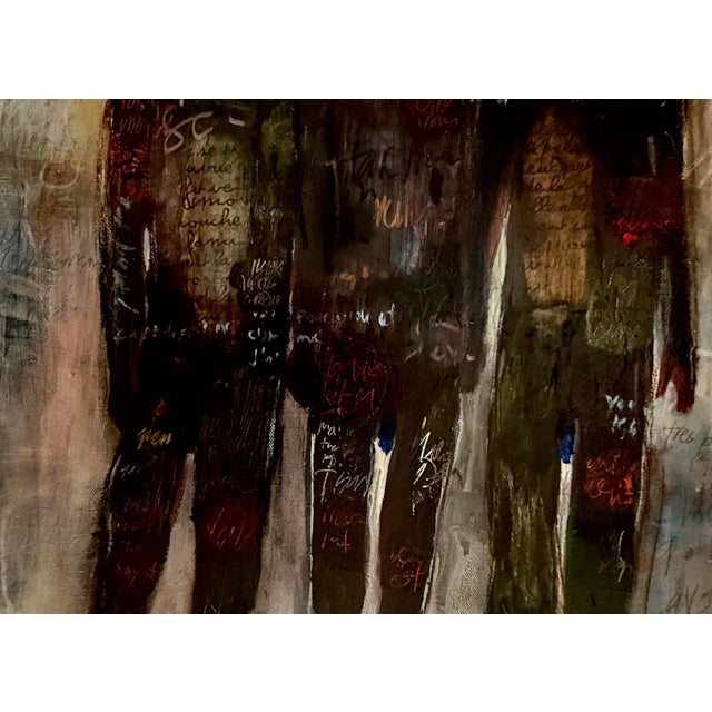 Paint Original Male Figurative Painting Titled "Loves Silent Poetry" Framed For Sale - Image 7 of 9