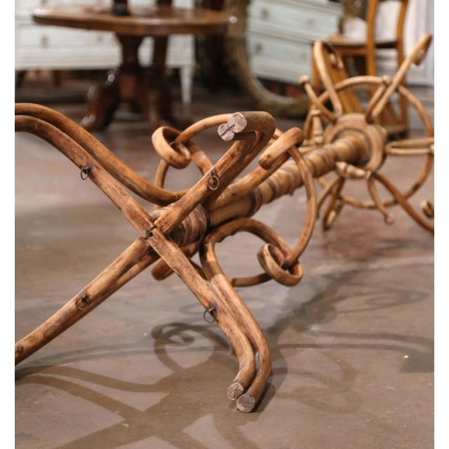 Early 20th Century Thonet Style Bleached Bentwood Swivel Hall Tree Coat Stand For Sale - Image 10 of 10