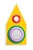 Bindoo Kama Triangular Wall Mirror in Aluminum and Glass Mirror by Altreforme For Sale - Image 13 of 16