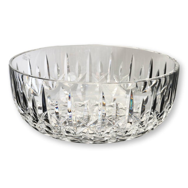 Classic Waterford Crystal Lismore round bowl featuring the iconic diamond and wedge cut pattern. Crafted in Ireland, this...
