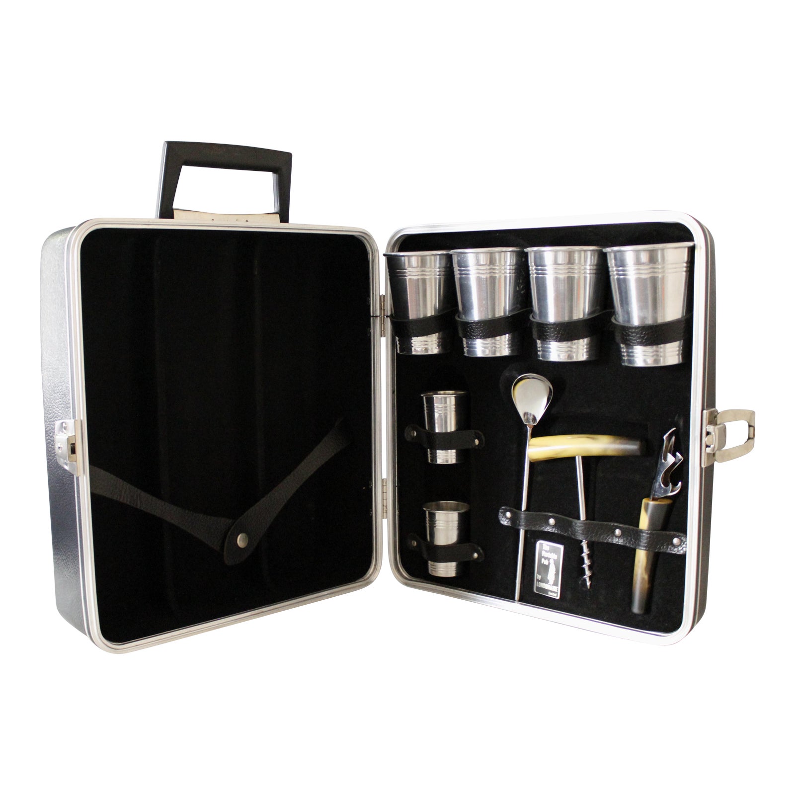 Vintage Londonaire Portable Pub Travel Bar Cocktail Set Chairish