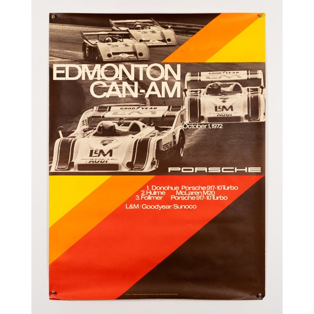 Edmonton Can Am Porsche Poster by Atelier Strenger, 1972 For Sale - Image 3 of 9