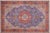 Art Nouveau Vintage 1990's Blue/Red Wool Rug - 9'5'' X 12'8'' For Sale - Image 9 of 10