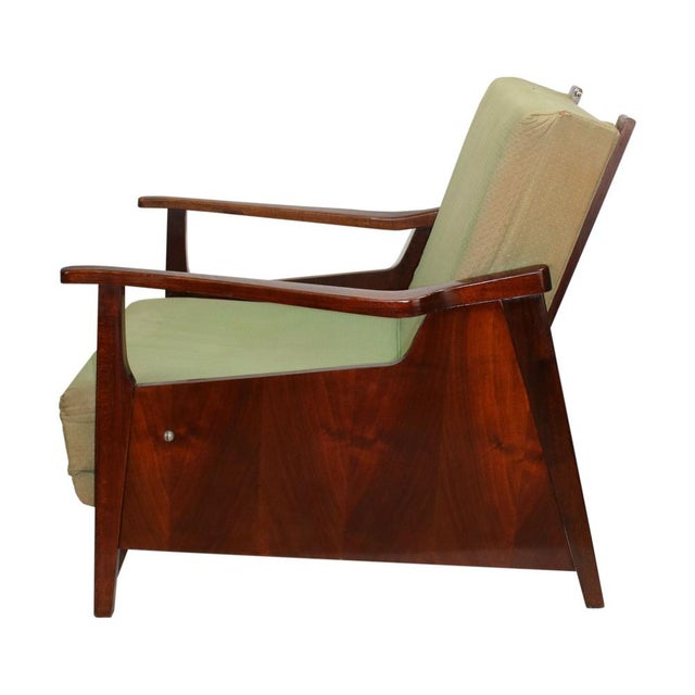 1950s Vintage Convertible Armchair, 1952 For Sale - Image 5 of 8