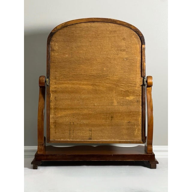 English Large Victorian Style Mahogany Footed Dressing Table Mirror, 1910s For Sale - Image 13 of 14
