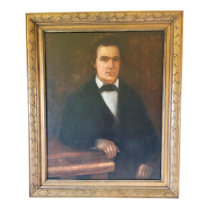 Late 19th Century French Oil on Canvas Portrait of a Gentleman