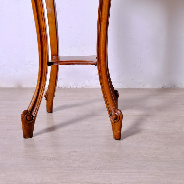 French Louis XV Style Walnut Pedestal, 1930s For Sale - Image 14 of 18