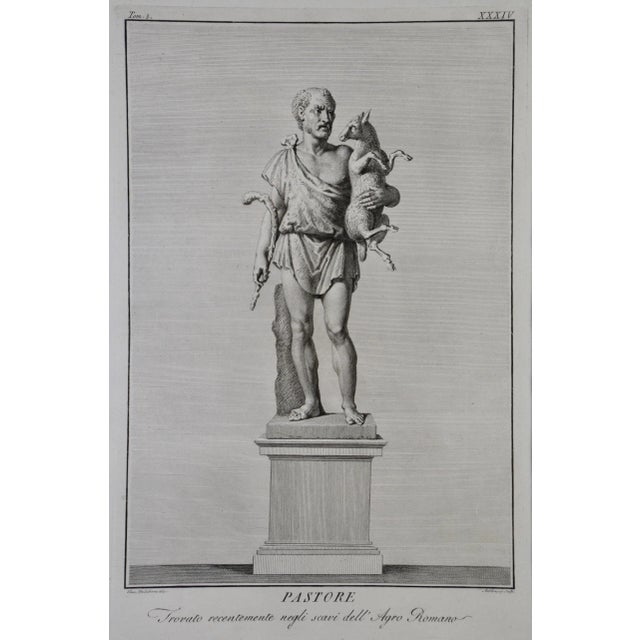 Grouping of Three 18th C. Engravings of Ancient Roman Statues in the Vatican, 1784 For Sale - Image 10 of 12