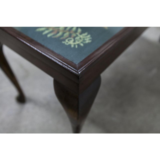 Needlewoman Coffee Table with Glass, London, 1940s For Sale - Image 4 of 18