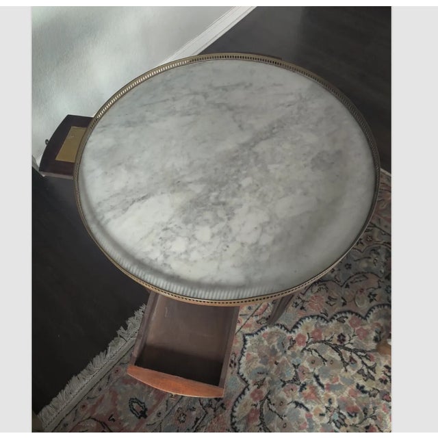 French Mid 19th Century Antique French Louis XVI Table Bouillotte For Sale - Image 3 of 11