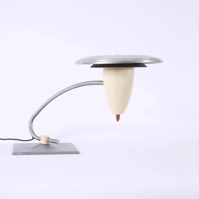 Mid-Century Aluminum Dazor Lamp For Sale - Image 4 of 6