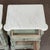 Pair 19th Century French Louis XVI Painted Nightstands With Carrara Marble For Sale - Image 17 of 18