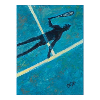 Giclée Print of Original Tennis Oil Painting For Sale