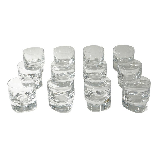 Pitagora Glasses by Marco Zanuso for Arnolfo Di Cambio, 1970s, Set of 12 For Sale