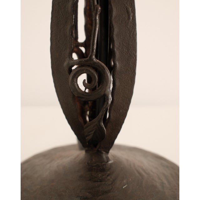 Art Deco Glass Table Lamp from Muller Frères Lunéville, 1925 For Sale - Image 6 of 7