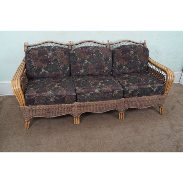 Braxton Culler Wicker Sofa Chairish