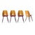 Walnut Veneer Dining Chairs by František Jirák for Tatra, 1960s, Set of 4 For Sale - Image 13 of 14