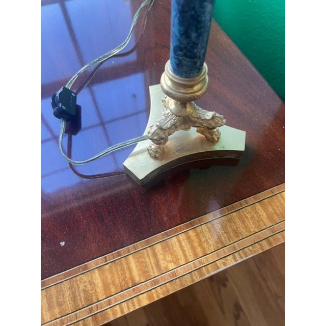 Neoclassical French Neoclassical Column Table Lamp For Sale - Image 3 of 3