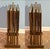 Brown Mid-Century Modern Parquet Wood Tv Tray Tables, Set of 5 With Stand For Sale - Image 8 of 13