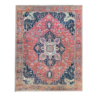 Late 19th Century Persian Heriz Rug For Sale