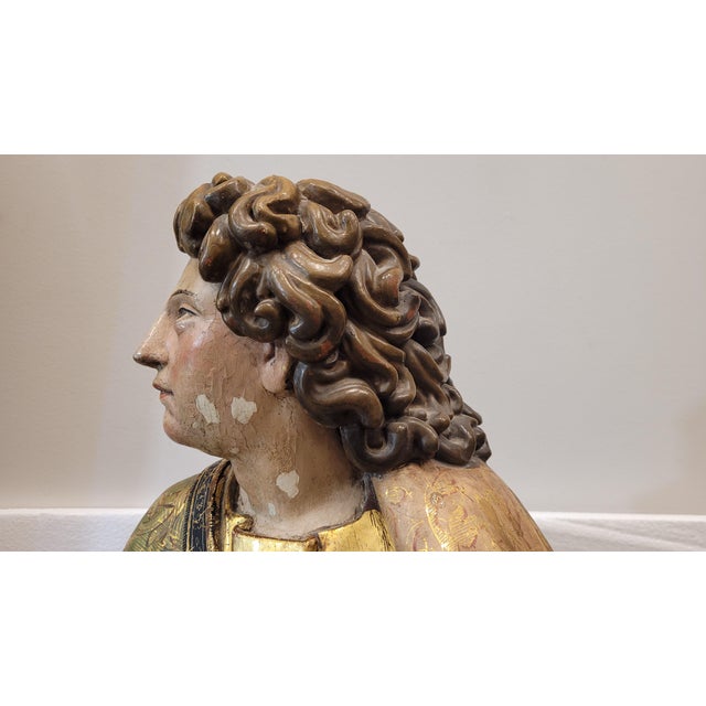 Castilian School Artist, Saint John the Evangelist, 1580, Wood Carving For Sale - Image 17 of 18