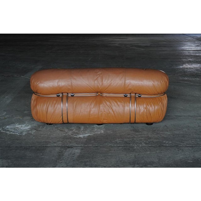 Animal Skin Soriana 2-Seater Sofa by Afra and Tobia Scarpa for Cassina, Italy, 1970s For Sale - Image 7 of 8