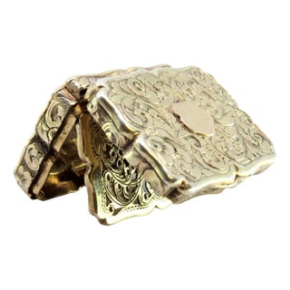 Victorian Gold and Pata Vinaigrette Box For Sale
