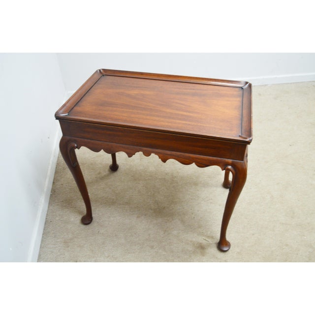 Henkel Harris Mahogany Side Tea Table For Sale - Image 10 of 14