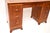 Art Deco Figured Walnut Leather Top Desk, 1930 For Sale - Image 10 of 11