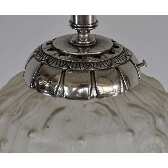 Metal French Art Deco Semi Flush Mount by Ranc Freres 1930 France - 5 Available For Sale - Image 7 of 13