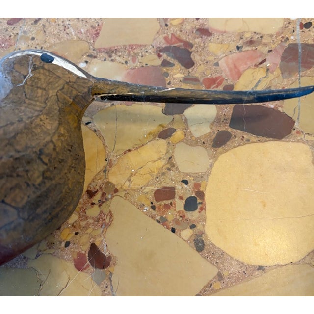 Vintage Hand Carved and Painted Wooden Shorebird, Folk Art For Sale - Image 9 of 9