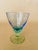 Vintage Italian Bormioli Rocco Bahia Blue & Green Goblets. Service for 8 - 24 Pieces + 1 (Water, Iced Tea, Champagne/Sherbet - 25 pcs For Sale In Miami - Image 6 of 14