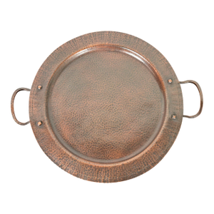 Roycroft Arts & Crafts Hammered Copper Large Handled Serving Tray, Circa 1920s